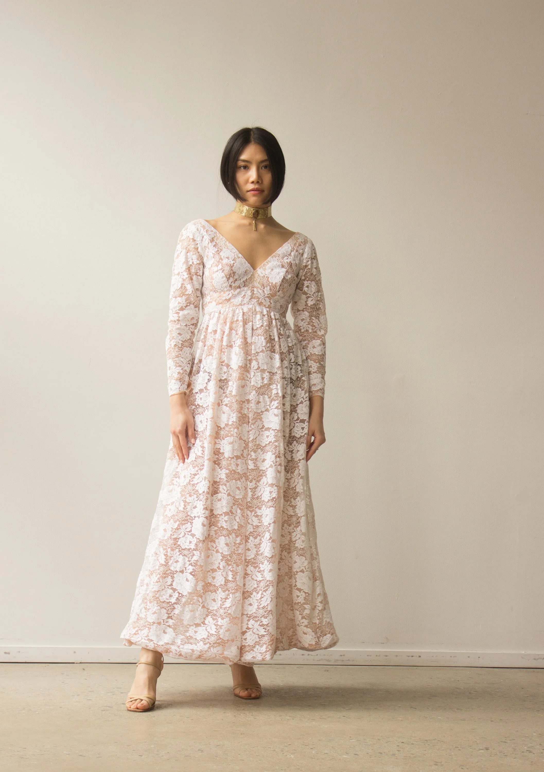 1960s Lillie Rubin White Lace Palazzo Jumpsuit — Wayward Collection